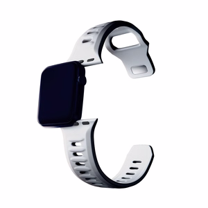 38/40/41/42 mm White (small) - 3mk Silicone Watch Strap for Apple
