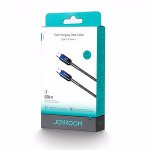 USB laidas Joyroom S-A42 juodas Type-C / Type-C 120cm (iki 60W)