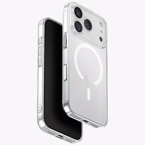 Uniq Airsuit Magnetinis įkrovimo dėklas telefonui iPhone 17 Pro - Permatomas
