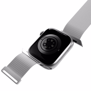 Puro Milanese nerūdijančio plieno dirželis Apple Watch 42 / 44 / 45 / 49 mm – sidabrinės spalvos