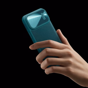 Nillkin CamShield odinis S dėklas iPhone 14 Pro Max su kameros dangteliu juodas