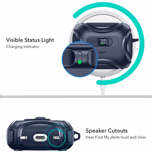 ESR Cyber FlickLock MagSafe deklas AirPods Pro 3 - Tamsiai melynas
