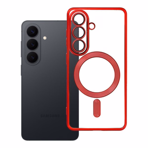 ELECTRO MAG COVER magnetinis dėklas telefonui, suderinamas su MagSafe, skirtas SAMSUNG S26 Pro, raudonas