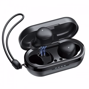 Bluetooth laisvų rankų įranga Joyroom JR-TL1 Pro juoda (Bluetooth 5.1 / atspari vandeniui IPX7)