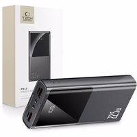 Išorinė baterija Tech-Protect PB13 20000mAh 22.5W 2x USB-A / USB-C / Lightning su USB-C / USB-A kabeliu - pilka
