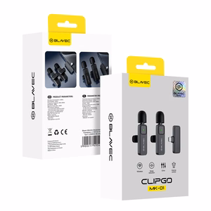 Blavec Lavalier Microphones x 2 MK-01 ClipGo Type C (LMMK01-B) black