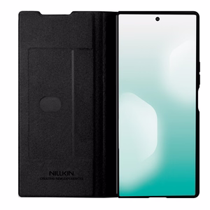Nillkin Qin Pro dėklas Samsung Galaxy Z Fold 7 su S Pen Space - juodas