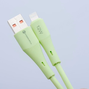 FORCELL F-ENERGY C343 kabelis USB A į Lightning 2,4A 12W Silicone 1 m žalias