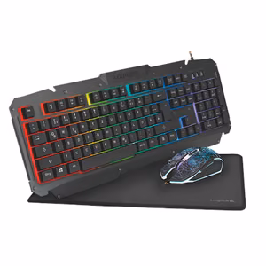 Logilink Gaming-Set, keyboard, mouse and mouspad ID0185 Keyboard, Mouse and Pad Set Wired Mouse included DE
