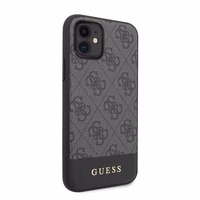 Guess 4G Stripe Collection dėklas telefonui iPhone 11 6.1" / Xr - Pilkas