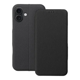 FOLIO Šoninis magnetinis knygos dėklas IPHONE 16 PLUS pilkas