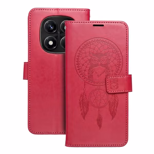 MEZZO knygos tipo dėklas telefonui XIAOMI Redmi Note 14 PRO 4G su sapnų gaudykle, purpurinis