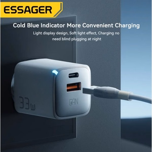 Įkroviklis Essager GaN Polestar baltas 33W (PD / QC3.0)