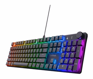 Trust GXT 866 TORIX klaviatūra Žaidimams USB QWERTY JAV tarptautinė versija Juoda