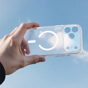AmazingThing Minimal Mag Lens dėklas, skirtas iPhone 18 Pro, su kameros apsauga ir dirželio tvirtinimu, suderinamas su MagSafe – spalva: skaidri