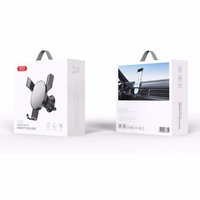 XO automobilinis laikiklis 126 sidabrinės-juodos spalvos oro išleidimo angai