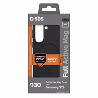 SBS Full Active Dėklas D3O for Samsung Galaxy S26, MagSafe suderinamas - juodas