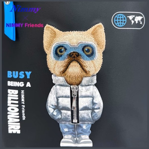 NIMMY nešiojamojo kompiuterio krepšys COOL&CUTE 2.0 Šuo juodas
