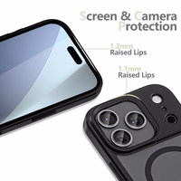 Tech-Protect MagMat XT 4-rinkinys Magnetinis dėklas telefonui iPhone 17 Pro - Matinis juodas
