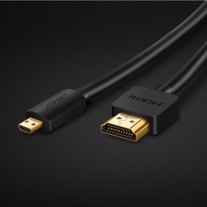 Ugreen HDMI - micro HDMI laidas 19 pin 2.0v 4K 60Hz 30AWG 1.5m juodas (30102)