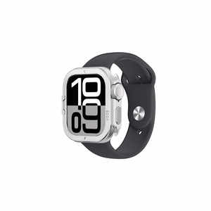 AmazingThing Titan Pro Metal Dėklas Apple Watch 11 46mm Aluminum - Sidabrinis