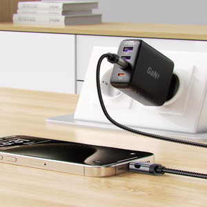 "Acefast" C15-03 USB-C - USB-C kabelis su ekranu 480Mb/s 60W 1,2 m - juodas
