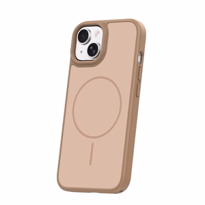 Frame Thin Mag dėklas for iPhone 13 6,1" rudas