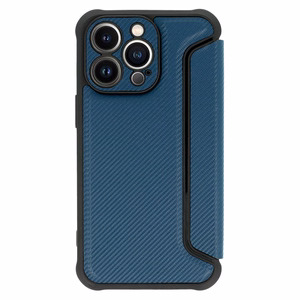 Razor Carbon Knygos dėklas Iphone 13 Pro Max tamsiai mėlynas