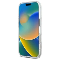 Karl Lagerfeld IML Metal Karl&Choupette Head magnetinis dėklas telefonui iPhone 16 Pro Max - baltas