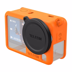 Telesin silikoninis apsauginis dėklas DJI Osmo Action 6 (oranžinis)