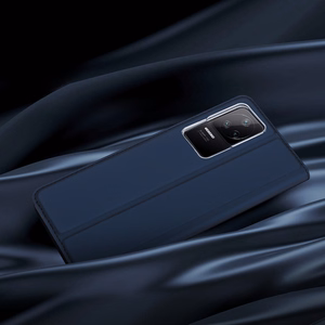 Dux Ducis Skin Pro atverčiamas dėklas telefonui Xiaomi Poco F4 5G auksinis