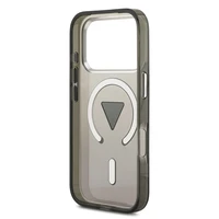 GUESS dėklas telefonui IPHONE 17 Pro Max su MagSafe suderintas (IML gradientas su trikampio logotipu) - juodas