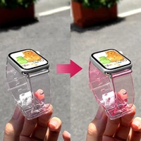 Silikoninis dirželis apyrankė apyrankė dirželis šviesa Apple Watch 42 / 44 mm - geltonas