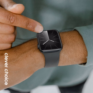 Crong Liquid  dirželis, skirtas Apple Watch 44 / 45 / 46 / 49 mm, grafito spalvos