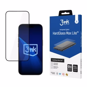 3mk HardGlass Max Lite Black grūdintas stiklas, skirtas iPhone 17 Pro
