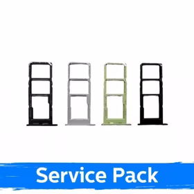 Samsung A146 A14 SIM kortelės stalčiukas / Black / (Service Pack)