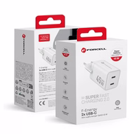 Įkroviklis Forcell (VT-36B) (2xUSB-C 3A 45W) baltas