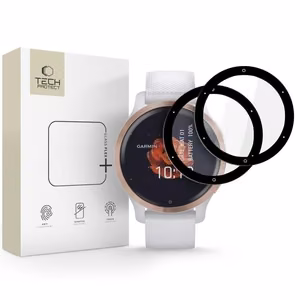 Tech-Protect Glass Flex+ гибридное стекло 2 шт. для Garmin Venu 2S - чёрное