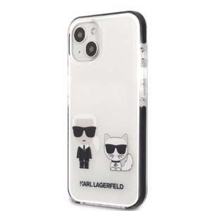 Karl Lagerfeld KLHCP13STPEKCW Dėklas telefonui iPhone 13 mini 5.4" - baltas (m)
