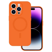 TEL PROTECT magnetinis silikoninis dėklas telefonui Iphone 14 oranžinis