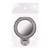 Telefono stovas CIRCLE MIRROR – lipnus – juodas