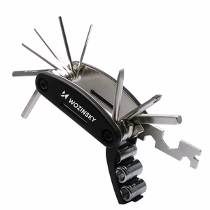 Wozinsky WWZ-01N 16-in-1 Multifunctional Bicycle Repair Tool Set - Black