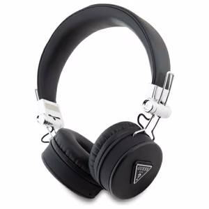 Guess Bluetooth ENC GUBH70PGTSPSK ant ausų ausinės juodos/juodos grūdėtos klasikinės apvalios formos