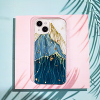 Gold Glam dėklas telefonui iPhone 12 / 12 Pro 6,1" kalnas