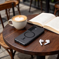 Tech-Protect MagSlim MagSafe Dėklas for Samsung Galaxy S26 - Matinis juodas