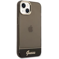 Guess GUHCP14MHGCOK iPhone 14 Plus 6.7 "juodas/juodas kietas dėklas Translucent