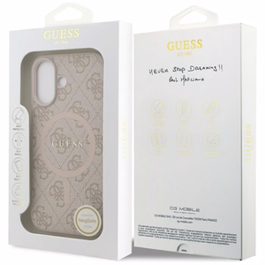 "Guess 4G Ring Classic Logo MagSafe" dėklas "iPhone 17" - rožinis