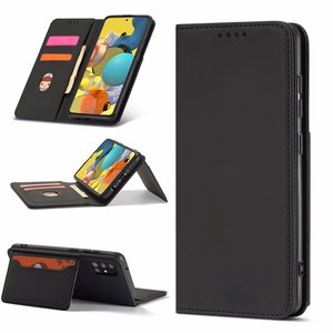 Magnet Card Case чехол для Samsung Galaxy A12 5G кошелёк-чехол с держателем для карт чёрный