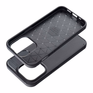 Dėklas telefonui CARBON PREMIUM IPHONE 15 Pro juodas