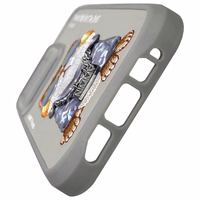 Nimmy Glasses Šaunus kačių dėklas telefonui iPhone 15 Pro Max - pilkas